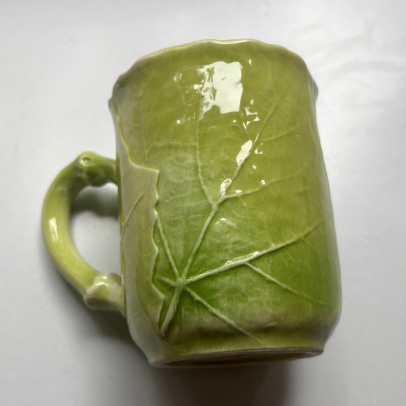 Vietri Set of 4 Green Cabbage Mugs‎ Vintage Made in Italy Hard to Find 9713 - Picture 13 of 13